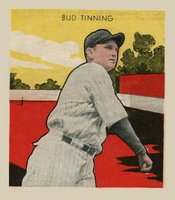 1933 Tattoo Orbit # Bud Tinning Baseball Card