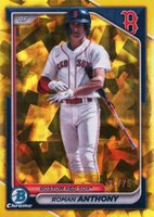 2024 Bowman Sapphire Edition Chrome Prospects #BCP22 Roman Anthony Yellow Baseball Card