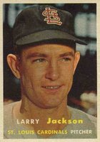 1957 Topps #196 Larry Jackson Baseball Card