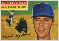 1956 Topps #198 Ed Fitzgerald Baseball Card