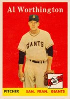 1958 Topps #427 Al Worthington Baseball Card