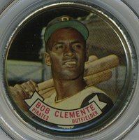 1964 Topps Coins #55 Roberto Clemente Baseball Card