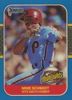 1987 Donruss Highlights #2 Mike Schmidt Baseball Card