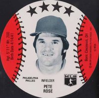 1981 MSA Discs Peter Pan/Sunbeam Bakery # Pete Rose Baseball Card