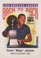 1991 Skybox Inserts #V Magic Johnson/James Worthy Basketball Card