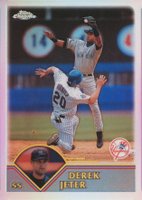 2003 Topps Chrome #247 Derek Jeter Silver Refractor Baseball Card