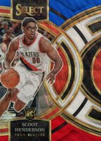 2023 Panini Select #129 Scoot Henderson Tri-Color Basketball Card