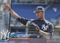 2018 Topps Update #US200 Gleyber Torres Black Jersey Baseball Card