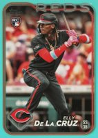 2024 Topps #141 Elly de La Cruz Aqua Baseball Card