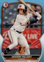 2023 Bowman Draft #BD118 Jackson Holliday Sky Blue Baseball Card