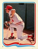 1985 Fleer Star Stickers #2 Pete Rose Baseball Card