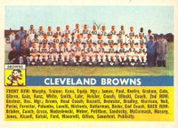 1956 Topps #45 Cleveland Browns Football Card