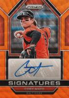 2023 Panini Prizm Signatures #SIGCM Coby Mayo Orange Wave Baseball Card
