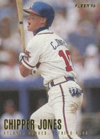 1996 Fleer #293 Chipper Jones Baseball Card