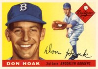 1955 Topps #40 Don Hoak Baseball Card