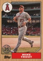 2022 Topps 1987 Topps Baseball 35th Anniversary #T87-100 Mike Trout Baseball Card