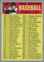1970 Topps #244b 3rd Series Checklist 264-372 Brown bat on front Baseball Card
