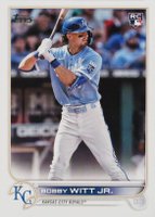 2022 Topps Complete Set #660 Bobby Witt Jr. Variation Baseball Card