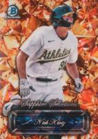 2024 Bowman Draft Sapphire Edition Sapphire Selections #SS3 Nick Kurtz Gold Refractor Baseball Card