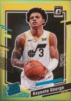 2023 Panini Donruss Optic #223 Keyonte George Lime Green Basketball Card