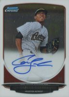 2013 Bowman Prospect Autograph #BCPCC Carlos Correa Chrome Baseball Card