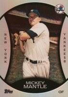 2010 Topps Legends Platinum Chrome Wal Mart Cereal #PC12 Mickey Mantle Baseball Card