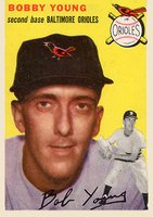 1954 Topps #8 Bobby Young Baseball Card