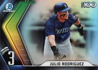 2022 Bowman Chrome Scouts' Top 100 #BTP3 Julio Rodriguez Baseball Card