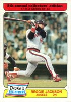 1985 Drake's #17 Reggie Jackson Baseball Card