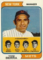 1974 Topps #179 Mets Manager/Coaches Baseball Card