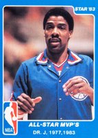1983 Star All-Star Game #26 Julius Erving Basketball Card