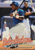 1997 Ultra #P285 Rickey Henderson Platinum Medallion Baseball Card
