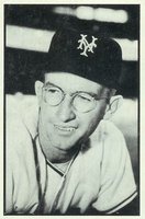 1953 Bowman B & W #3 Bill Rigney Baseball Card