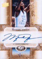 2011 Upper Deck All Time Greats Signatures #MJ7 Michael Jordan Gold 1/1 Basketball Card