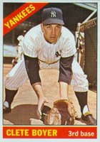 1966 Topps #9 Clete Boyer Baseball Card
