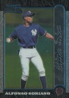 1999 Bowman Chrome #350 Alfonso Soriano Baseball Card