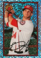 2014 Bowman Chrome 1989 Bowman Is Back Silver Diamond Refractor #BH Bryce Harper Baseball Card