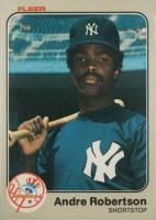 1983 Fleer #396 Andre Robertson Baseball Card