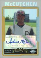 2005 Topps Chrome Updates & Highlights #UH234 Andrew McCutchen Autograph-Refractor Baseball Card