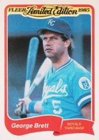 1985 Fleer Limited Edition #4 George Brett Baseball Card