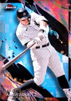 2024 Topps Finest #200 Aaron Judge Sky Blue Refractor Baseball Card