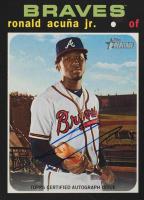 2020 Topps Heritage Real One Autograph #RA Ronald Acuna Jr. Baseball Card