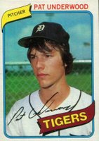 1980 Topps #709 Pat Underwood Baseball Card