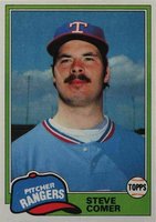 1981 Topps #592 Steve Comer Baseball Card