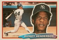 1988 Topps Big Baseball #165 Rickey Henderson Baseball Card