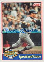 1991 Score Mickey Mantle #5 Speed and Grace Autograph-D.G. Only Baseball Card