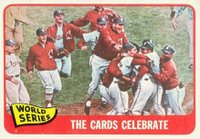 1965 Topps #139 World Series Summary The Cards Celebrate Baseball Card