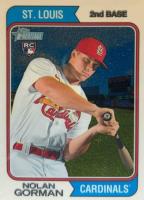 2023 Topps Heritage #19 Nolan Gorman Chrome Baseball Card