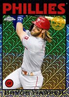2021 Topps Silver Pack 1986 Chrome Promo #20 Bryce Harper Baseball Card
