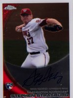2010 Topps Chrome #212 Stephen Strasburg Autograph Baseball Card